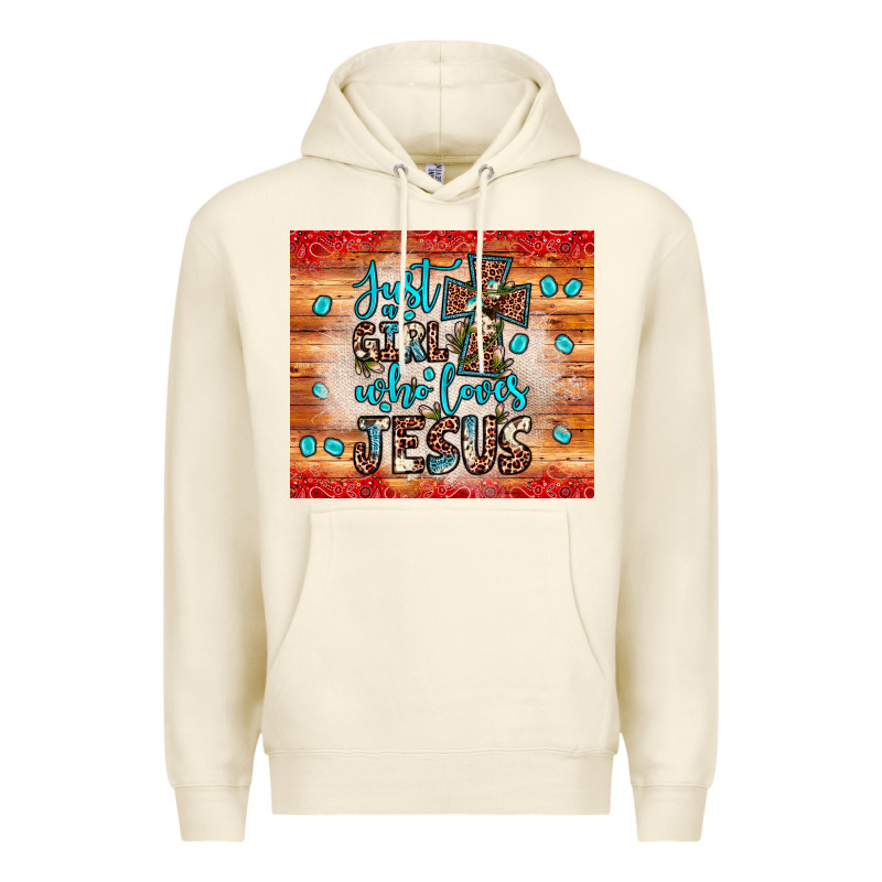 Just A Girl Who Loves Jesus Premium Hoodie by JahusDesignShop | Teevron