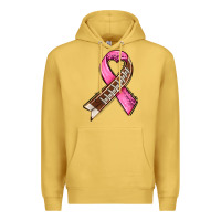 Antique Gold breast cancer sport ribbons Premium Hoodie - AdoDesignShop