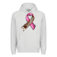 Dove Grey breast cancer sport ribbons Premium Hoodie - AdoDesignShop