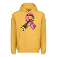 Mustard breast cancer sport ribbons Premium Hoodie - AdoDesignShop
