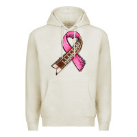 Oatmeal Heather breast cancer sport ribbons Premium Hoodie - AdoDesignShop