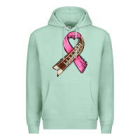 Seafoam breast cancer sport ribbons Premium Hoodie - AdoDesignShop