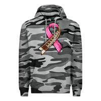 Slate Camo breast cancer sport ribbons Premium Hoodie - AdoDesignShop
