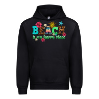 Black beach is my happy place Urban Hoodie - AdoDesignShop
