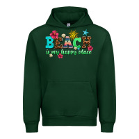 Forest Green beach is my happy place Urban Hoodie - AdoDesignShop