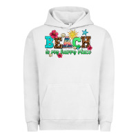 Pigment Lunar Rock beach is my happy place Urban Hoodie - AdoDesignShop