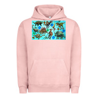 Pigment Salmon dinosaurs sippy cup Urban Hoodie - Artiststas