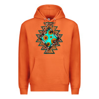 Carrot aztec leopard turquoise sunflower Premium Hoodie - JahusDesignShop