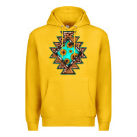 Lemon aztec leopard turquoise sunflower Premium Hoodie - JahusDesignShop