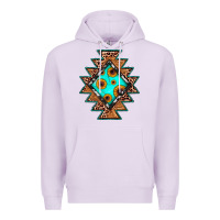 Aztec Leopard Turquoise Sunflower Premium Hoodie | Teevron