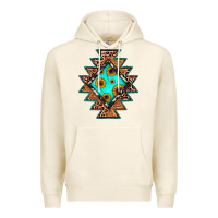 Tofu aztec leopard turquoise sunflower Premium Hoodie - JahusDesignShop