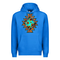 True Royal aztec leopard turquoise sunflower Premium Hoodie - JahusDesignShop