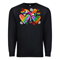 Black pride hearts Premium Sweatshirt - texasbilliewilder