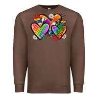 Chestnut pride hearts Premium Sweatshirt - texasbilliewilder