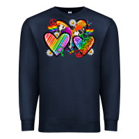 Navy pride hearts Premium Sweatshirt - texasbilliewilder