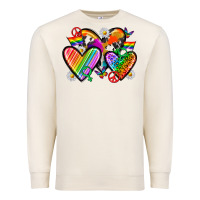Sandshell pride hearts Premium Sweatshirt - texasbilliewilder