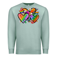 Seafoam pride hearts Premium Sweatshirt - texasbilliewilder