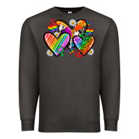Smoke pride hearts Premium Sweatshirt - texasbilliewilder