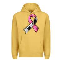 Antique Gold breast cancer sport ribbons Premium Hoodie - AdoDesignShop