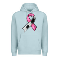 Blue Mist breast cancer sport ribbons Premium Hoodie - AdoDesignShop