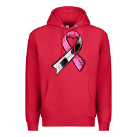 Cardinal breast cancer sport ribbons Premium Hoodie - AdoDesignShop