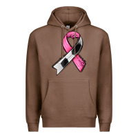 Chestnut breast cancer sport ribbons Premium Hoodie - AdoDesignShop
