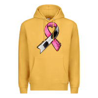 Mustard breast cancer sport ribbons Premium Hoodie - AdoDesignShop
