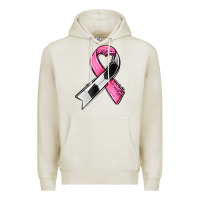 Oatmeal Heather breast cancer sport ribbons Premium Hoodie - AdoDesignShop