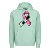 Seafoam breast cancer sport ribbons Premium Hoodie - AdoDesignShop