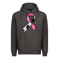 Smoke breast cancer sport ribbons Premium Hoodie - AdoDesignShop