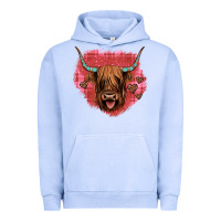 Pigment Grape Ice highland cow valentines Urban Hoodie - JahusDesignShop