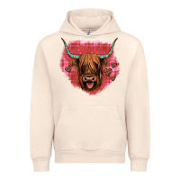 Sandshell highland cow valentines Urban Hoodie - JahusDesignShop