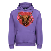 Tulip highland cow valentines Urban Hoodie - JahusDesignShop