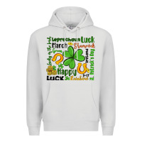 Dove Grey st patrick s day Premium Hoodie - Artiststas
