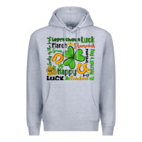 Heather Grey st patrick s day Premium Hoodie - Artiststas