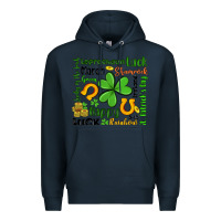 Navy st patrick s day Premium Hoodie - Artiststas