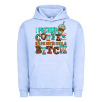 Pigment Grape Ice ı pretend coffee helps but ı am still a bitch Urban Hoodie - AdoDesignShop