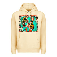 Pina Colada leo turquoise cowhide Premium Hoodie - RanaPortraitStore