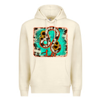 Sandshell leo turquoise cowhide Premium Hoodie - RanaPortraitStore