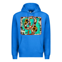 True Royal leo turquoise cowhide Premium Hoodie - RanaPortraitStore