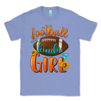 Colony Blue football kinda girl Classic Tee - BundleAndBundleShop