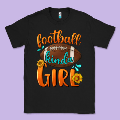 Football Kinda Girl Classic Tee Designed By Bundleandbundleshop