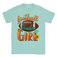 Seafoam football kinda girl Classic Tee - BundleAndBundleShop