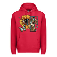 Cardinal leopard cross sunflower butterfly Premium Hoodie - JahusDesignShop