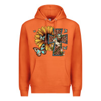 Carrot leopard cross sunflower butterfly Premium Hoodie - JahusDesignShop