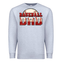 Heather Grey baseball dad Premium Sweatshirt - Zillion Design Studio