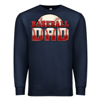 Navy baseball dad Premium Sweatshirt - Zillion Design Studio