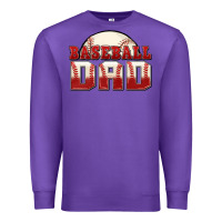 Purple baseball dad Premium Sweatshirt - Zillion Design Studio