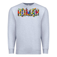 Heather Grey pride human Premium Sweatshirt - texasbilliewilder