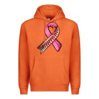 Carrot breast cancer sport ribbons Premium Hoodie - AdoDesignShop
